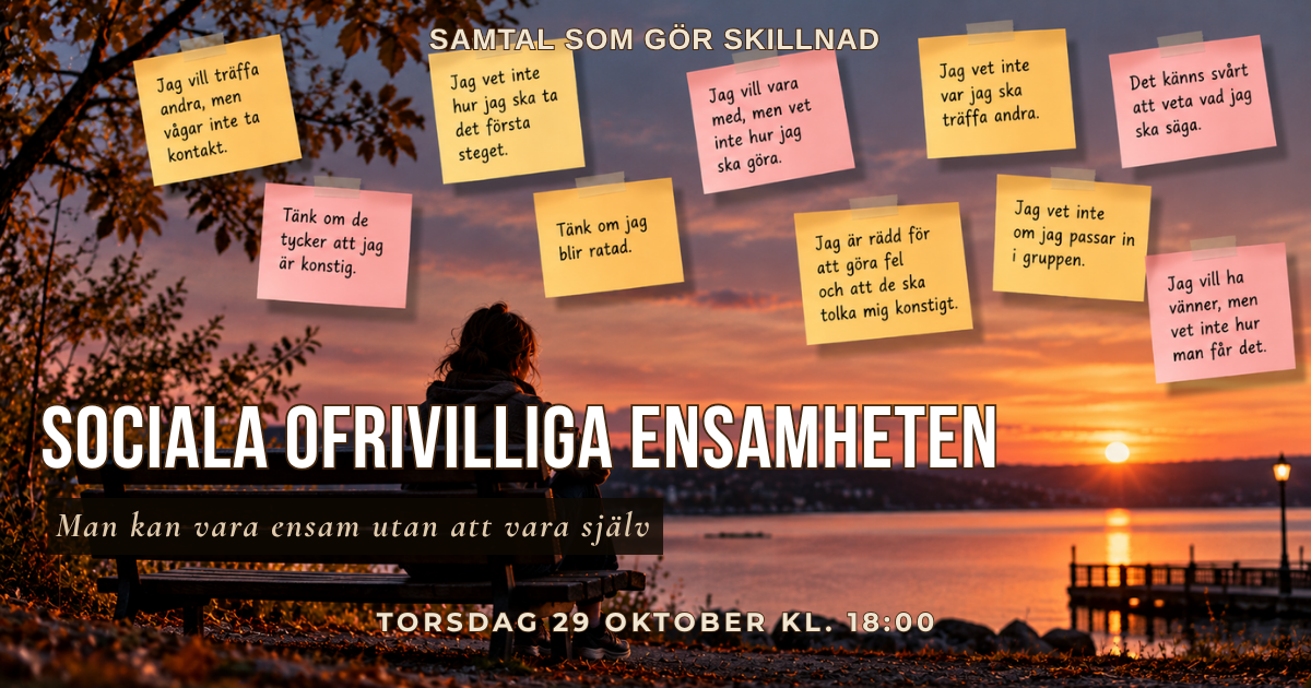 Samtal som gör skillnad - Social ofrivillig ensamhet